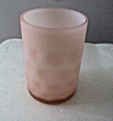 Collectible Satin Pink Cased in White Tumble with Inverted Coin Dots