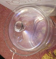 Fostoria Crystal glass Biscuit Jar in box