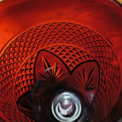 Set of 6 Luminarc Cristal D’Arques Durand Ruby Red Tumblers Made In France