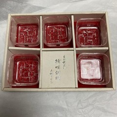 KAGAMI CRYSTAL Bowl 5x5cm/1.96×1.96″ set of 5 KAGAMI CRYSTAL KAGAMI CRYSTAL