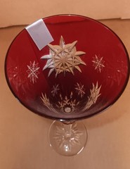 WATERFORD CRYSTAL SNOWFLAKE WISHES «JOY» RUBY CASED FLUTE, 2011 LIMITED ED NIB