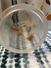 Vintage Hall Jewel Tea Autumn Leaf Frosted Libbey SET of 6 Iced Tea Glasses 14oz