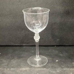 Mikasa Crystal Promises Wine Glass, Vtg Frosted Ball Stem, Replacement Stemware