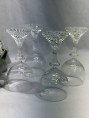 Vintage Mikasa Crystal The Ritz Wine Goblets Still in Orginal box 6.5” Tall