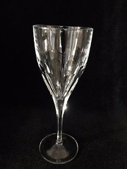 Rare Shape Cristal J.G. Durand France Crystal Wine Goblet, 7 1/2″ T x 2 7/8″ D
