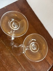 MIKASA JAMESTOWN CHAMPAGNE FLUTE, Optic Lead Crystal, 8 oz Set Of 2