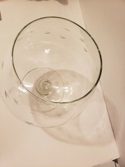 Princess House Punch Bowl Brandy Snifter Style Heritage Pattern Glass 9 in