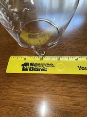 Vintage Brandy Snifter Etched Clipper Ship Pour Spout If Mixing or Wine Tasting