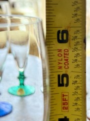 Vintage Hand Blown Harlequin Champagne Flutes Blefeld Co Set Of 8 NEW