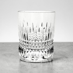 Waterford Lismore Diamond Double Old Fashioned Glass 4″ Irish Crystal