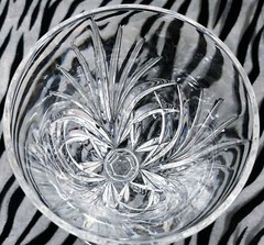 2 Gorham ROSEWOOD Clear Cut Crystal Wine Glasses 7 & 7/8 in. 1999-2006