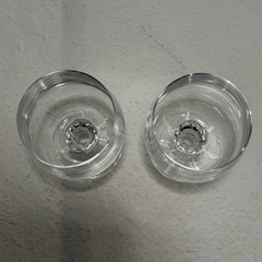 Bohemia Crystal Wine Glasses Claudia 5 3/4″ 6oz Diamond Cut Ball Stem Set of 2