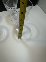 5 Tiffin Silhouette Clear Stem Iced Tea Footed Tumbler/Goblet(s)