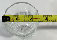 Longchamp Cristal d’ Arques 24% Lead Crystal Wine 4 in Box 5 3/4 inches