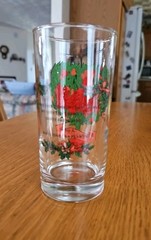Twelve Days of Christmas Glass 10 oz. Tumbler 3rd Day Three French Hens