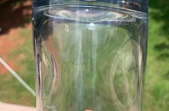 Set Of 4 Crisa Clear Thumbprint Glasses 16oz Capacity