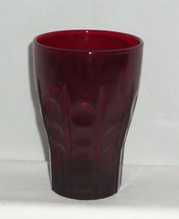 Hocking ROYAL RUBY HIGH POINT RED *4 1/4″ WATER TUMBLER*