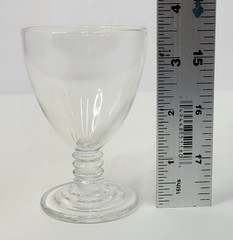 Set Of 4 Anchor Hocking Manhattan Glass Wine Cordial Ribbed Glass 3.5” Art Deco