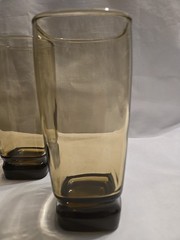 Set Of 5 VTG Carrington Smoke By Libbey 6 1/4″ Coolers (Tumbler)