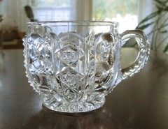 EAPG Westmore 185; Columned Thumbprints Punch Cup 1901 HTF