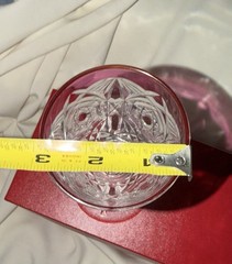 Baccarat Crystal LAGNY Pattern Rose Cut to Clear Rhine Hock Wine Glass 8″ H BOX