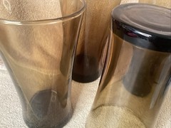 Linden Mocha Anchor Hocking set of 4 17 0z tumblers/glasses