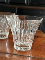 4 Godinger Crystal Knightsbridge Rocks Double Old Fashioned Flared Glasses 10oz