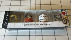 Friends TV Series Decorated Glass Tumblers 4-Piece Set, 21 oz, Hand Wash