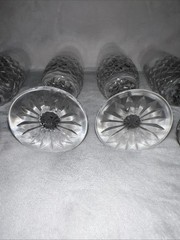 Waterford Comeragh 5 Elegant Champagne Crystal Flutes Vintage