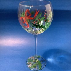 Lenox HAND PAINTED GEMS Balloon Holiday Wine Glass: 8.8″ Tall, 15 oz