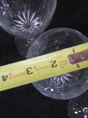 Set of Four 7 3/8” Claret Wine Goblets Glasses