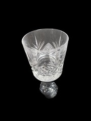 Broadway Faceted Double Rocks Old Fashioned Lowball 10.5 Oz Whiskey Glass