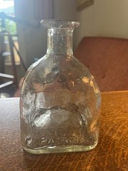Antique PATRON Pontil Aqua Crude Hand Blown Bottle