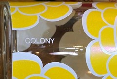 Vintage 8 -Colony Yellow Mod Flower power Glasses MCM Collins 12 oz Barware RARE