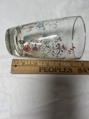 Mid-Century Pink and Turquoise Bar Ware Libbey Glass Co.