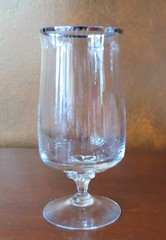Lenox Desire Platinum Trim Crystal 6 ¼” Footed Iced Tea Tumbler(s)