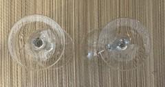 Crystal Etched Art Deco Coupe Champagne Sherbet Glasses 5-1/4” X 4 Set Of 3
