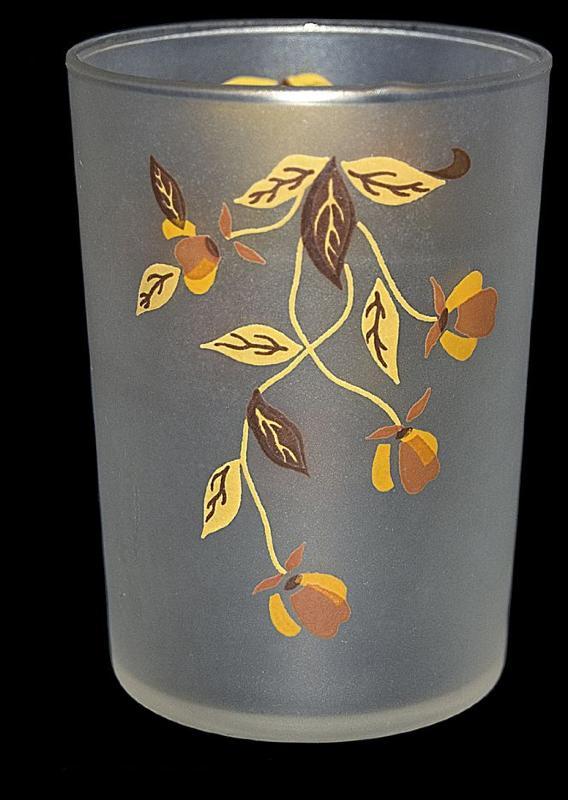 Hall / Libbey Autumn Leaf Frosted Flat 8 oz. Tumbler
