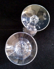 Set 2 Schott Zwiesel Lead Crystal Tango Pattern Champagne Flutes 8″T