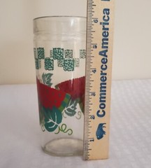 Vtg Anchor Glass Watermelon Golden Harvest 16oz Tumblers Set Of 4 New Summer