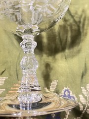 Vintage Fostoria Navarre Etched Crystal Champagne/Tall Sherbet Coupe Set Of 4