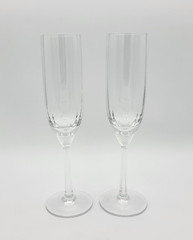 Set of 2 Crystal VILLEROY & BOCH OCTAVIE Champagne Flutes Glasses 8.75″ Tall