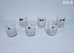 Set 6 Bohemian Handmade Crystal Czechoslovakia Barware Glasses 11.8 Fl Oz (13.9)