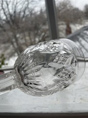 EAPG Doyle & Co. Flint Glass Goblet Pattern No. 33 Thumbprint And Diamond