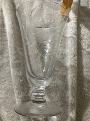 Vintage Fostoria Rose Crystal Ice Tea Goblets 4 Pack