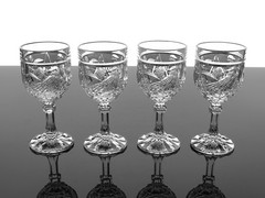 HOFBAUER BYRDES CLEAR BIRD CRYSTAL GIFTWARE WINE GLASSES (1435) – SET OF 4