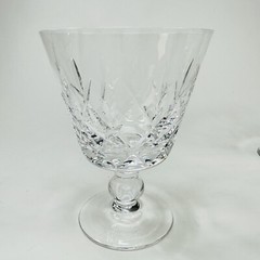 4 Set Stuart England Glengarry 5”T Crystal Water Goblet/Sherbet/Wine Glasses