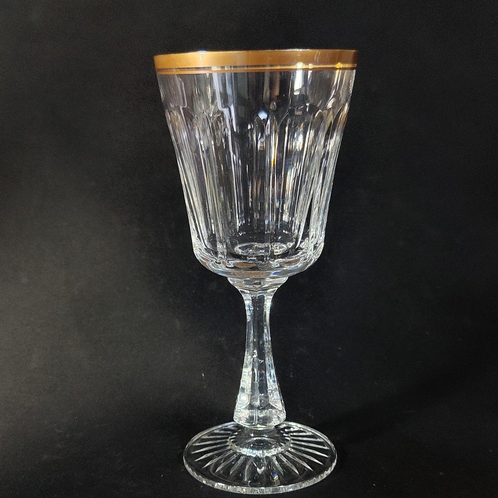OSCAR DE LA RENTA DRESDEN WINE GLASS, Cut Lead Crystal, 7″, 8 oz, FRANCE