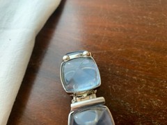 Médicis Silver Bracelet With Sky Blue And Baccarat Crystal