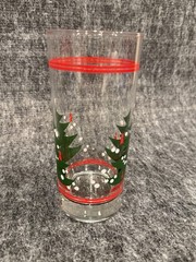 Set of 12 Vintage Libbey Christmas Holiday Tree Drinking Glasses Tumblers 6.5”